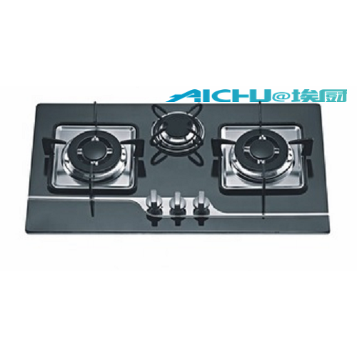 3 Burners 8MM Tempered Glass Gas Stove